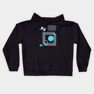 minimalstic abstract geometric Kids Hoodie